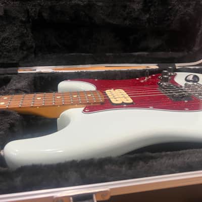 Cuomocaster Weezer Stratocaster Official Fender Licensed Parts Sonic Blue image 4