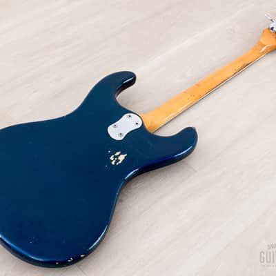 1966 Mosrite Ventures Model Bass Ink Blue 100% Original w/ Case image 14