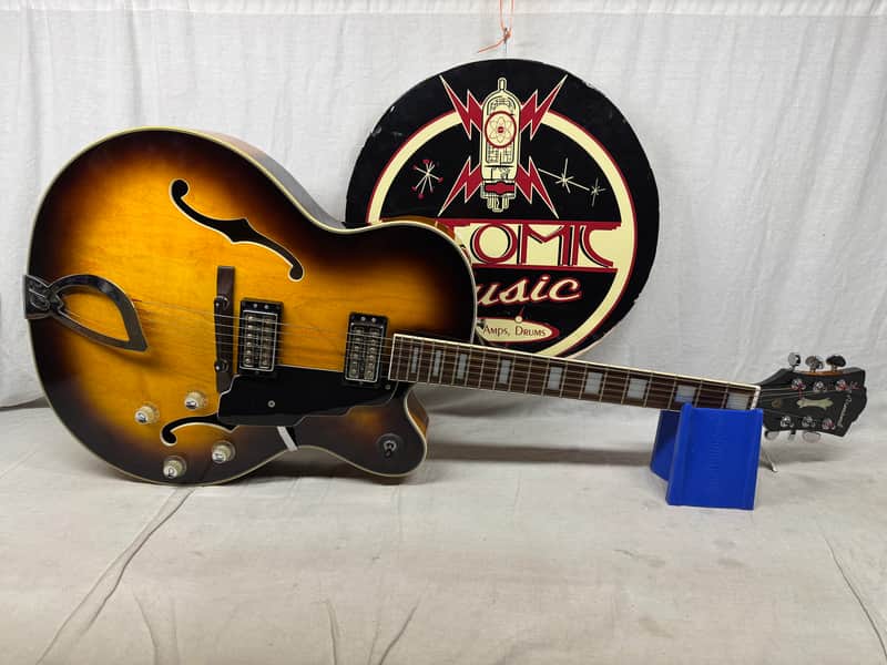 DeArmond X-155 x155 Hollowbody Guitar with Case image 1