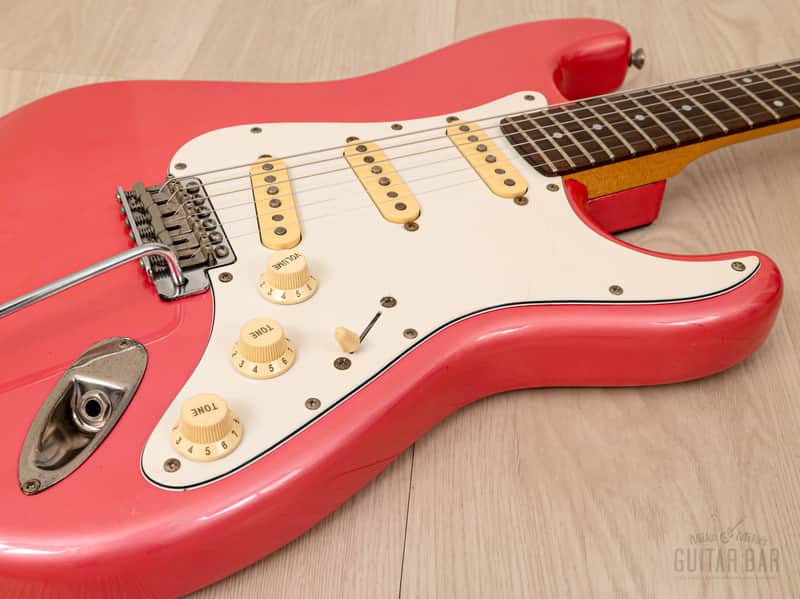1985 Fender Stratocaster ST314-55 Metallic Pink Medium Scale 24 3