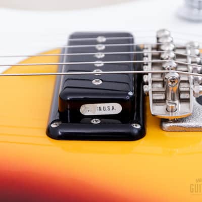1990s Mosrite Ventures Model '63 Vintage Reissue Sidejack Sunburst w/ Vibramute & Case image 10
