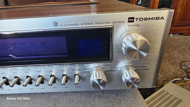 Toshiba receiver Sa 504 1973 - Silverface | Reverb