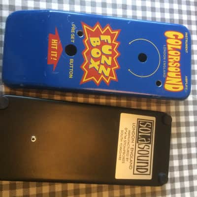 Colorsound Fuzz Box 1 knob fuzz, empty enclosure DAM 2014 blue image 3