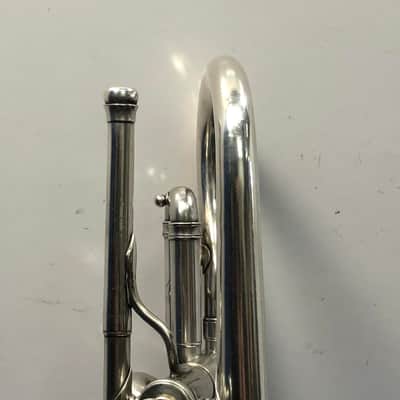 Vintage 1921 Frank Holton Clarke H-C Model Silver Bb Cornet with Original Case image 16