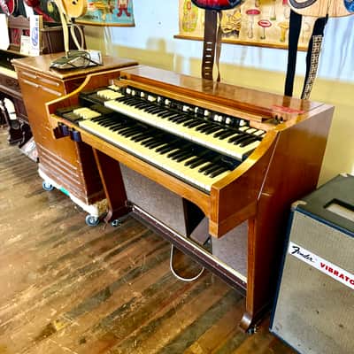 Hammond A-100 with Leslie 145 c 1955- 1974 Mahogany 147 122 B-3 image 1