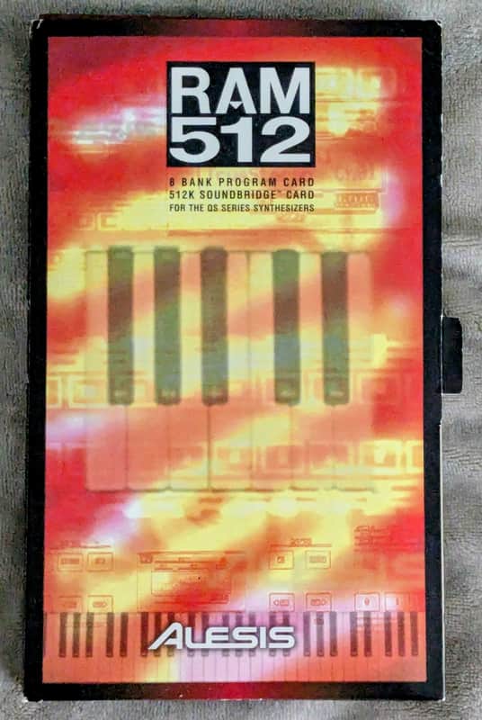 Alesis Ram512 8 Bank Program Card 1994 - Metal image 1