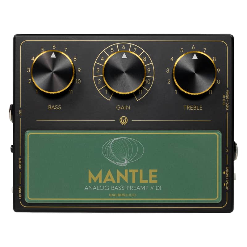 Walrus Audio Mantle Bass Pre-Amp/DI Black image 1
