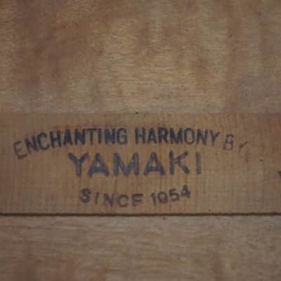 1970s Yamaki W300 Dreadnought Japan Acoustic Guitar w/ Hard Case image 13