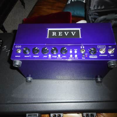REVV G20 2-Channel 20-Watt Guitar Amp Head with Reactive Load and Virtual Cabinets 2020 - 2021 - Purple + Footswitch image 4