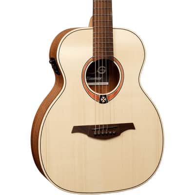 Lag T70TE-NAT Tramontane 70 Travel Solid Sitka Spruce Top Okoume Neck Acoustic-Electric Guitar image 8