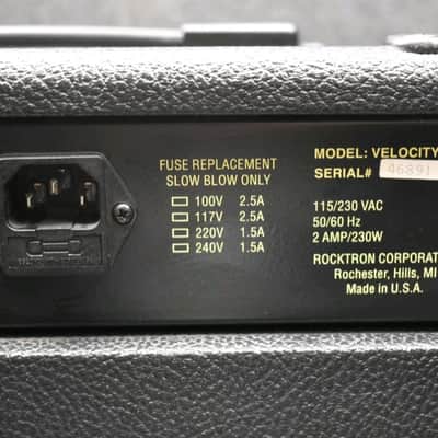 Rocktron Velocity VT60 1x12 Hybrid Tube Combo — Made in USA — 230V Export Version — Closed Back image 14