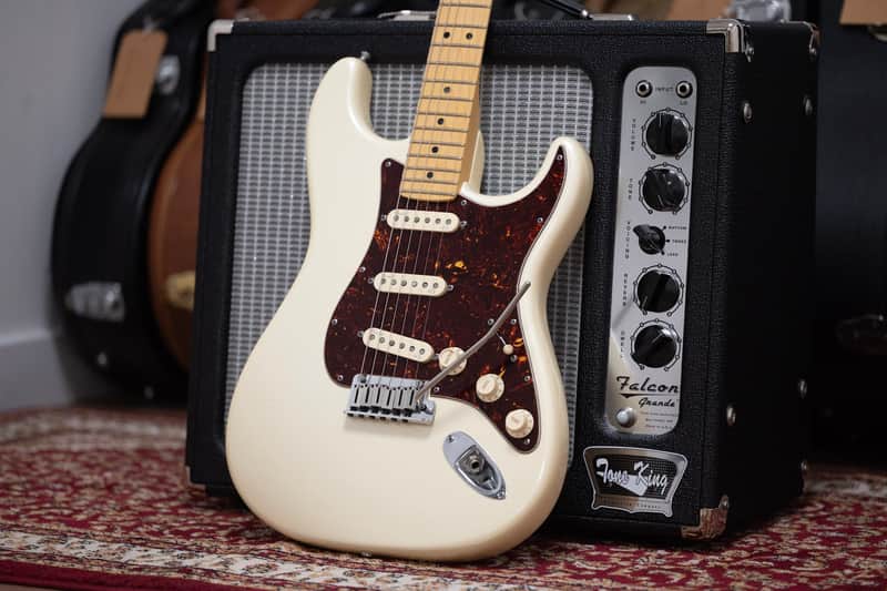 2013 Fender USA American Deluxe Stratocaster Neck - in Olympic Pearl White image 1