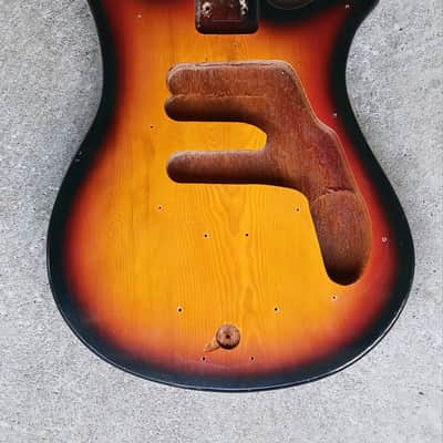 1960's Teisco Tulip Sunburst Guitar Body w/ Pickguard for Project🌷 image 2