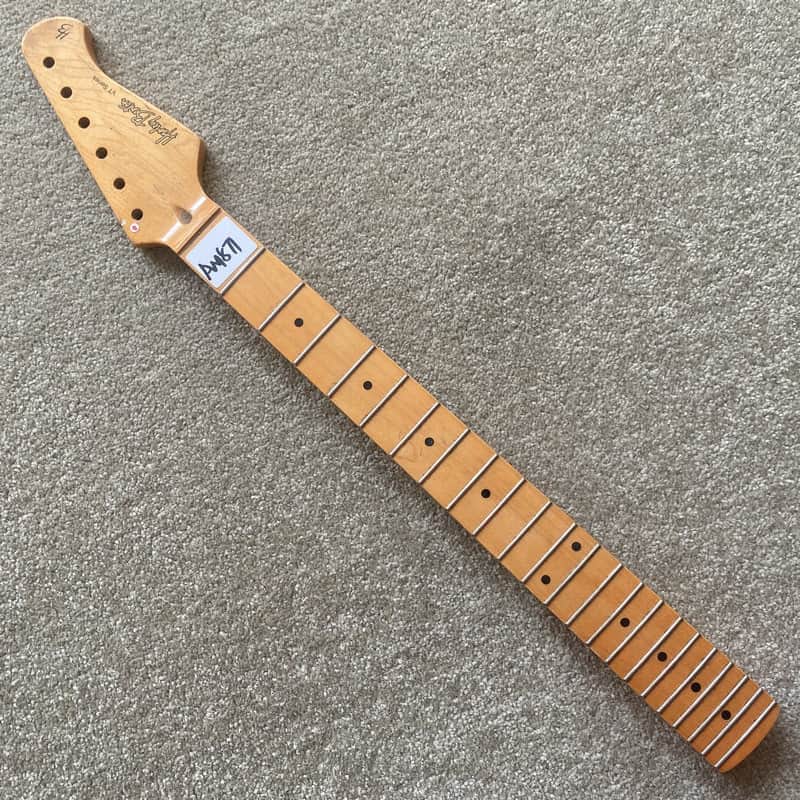 Harley Benton Guitar Strat Style Maple Wood Neck, 22 Frets Fingerboard image 1