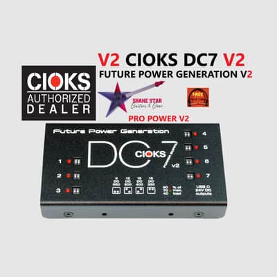 CIOKS DC7 V2⚡Power All Your Pedals+High-Current FX & Devices Like Line6 HX Series & Neural DSP Quad Cortex+New 5-Volt USB-C Port