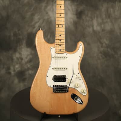 1974 Fender Stratocaster HSS Natural Refinish w/ Dimarzio humbucker image 2