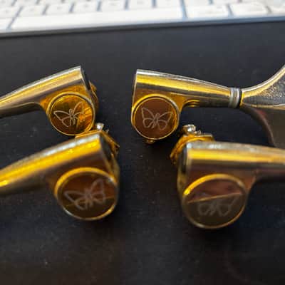 Fodera bass guitar tuners tuning machines gold 4 string 2:2 image 2