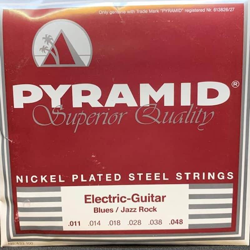 Pyramid Nickel Plated Electric Guitar Strings (3 sets) - 433-100 Blues/Jazz Rock .011-.048 image 1