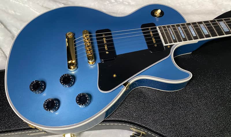 NEW! Gibson Les Paul Custom - Dealer Select - P90 Pick-Ups - Pelham Blue VOS - Custom Shop M2M - Authorized Dealer - Only 9lbs - G07687 image 1