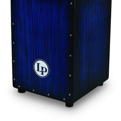 LP Aspire Accents Wire Cajon Blue Burst Streak LPA1332-BBS image 1