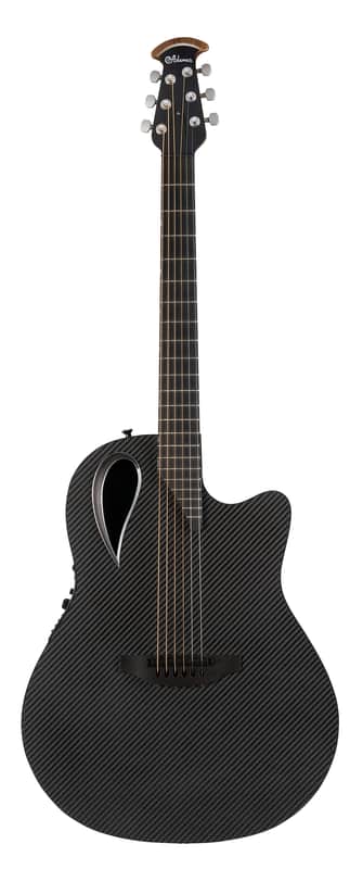 Ovation Adamas E-Acoustic 6 String Guitar MD80-NWT Mid-Depth Contour Cutaway NTW Black OV583.118 image 1