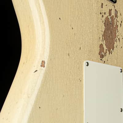 Fender Custom Shop 50s Strat Relic/Closet Classic Hardware - Super Faded Aged Olympic White #80049 image 12