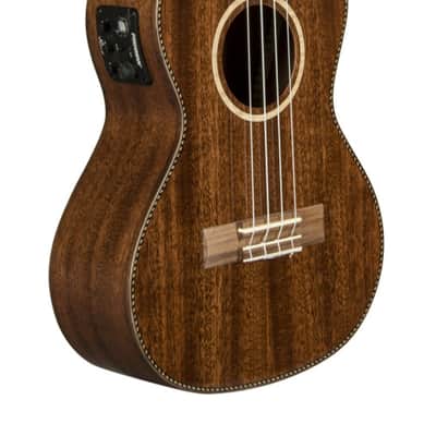 Lanikai All Solid Mahogany Tenor Cutaway A/E Ukulele w/ Kula | Reverb