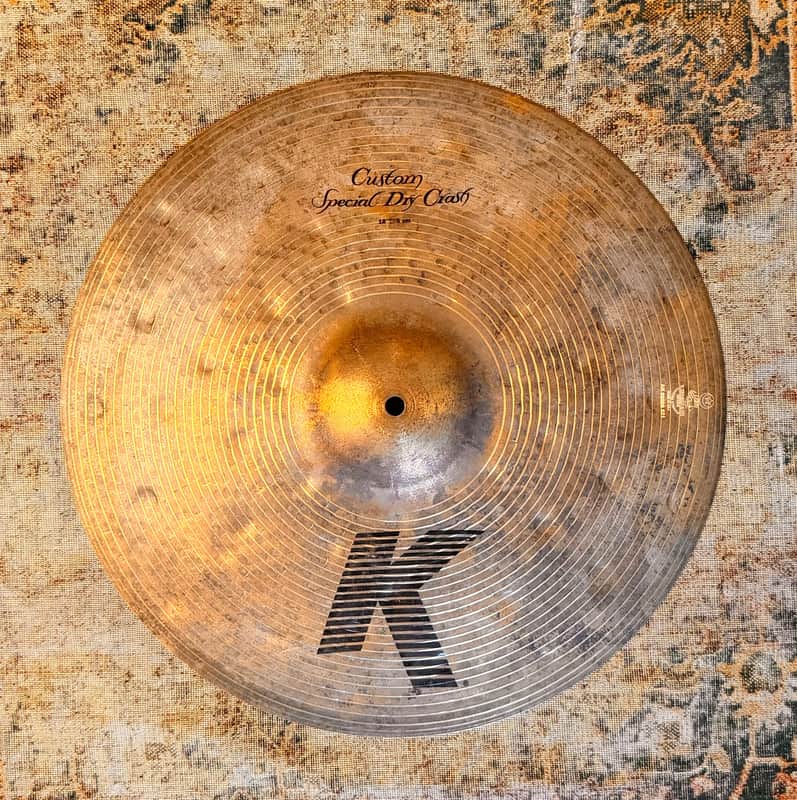 Zildjian K Custom SPECIAL DRY CRASH 18” DARK COMPLEX Thin At 1280 g WHY PAY $464??!! image 1