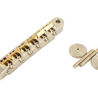 Kluson USA Made ABR-1 Tune-o-Matic Nickel Wired Raw Brass Saddles KABRWRB-N