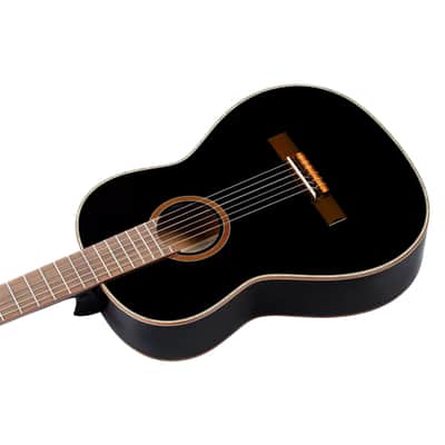 Ortega R221BK Black Highgloss, incl. Gigbag - 4/4 classical guitar image 8
