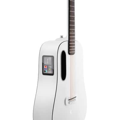 Lava Music L9200007 ME Play 36” Acoustic / Electric Guitar With Gig Bag, Frost White image 11
