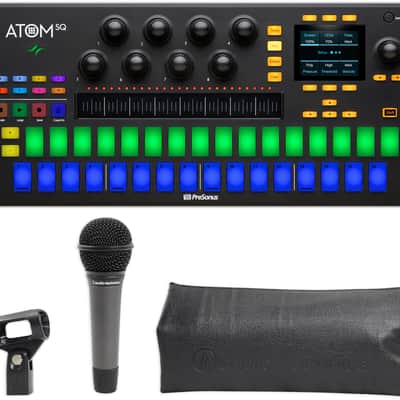 PRESONUS ATOM SQ MIDI USB Ableton DJ Pad Controller+Audio Technica Microphone image 17