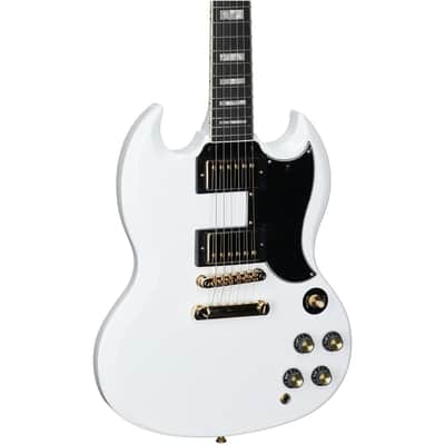 Epiphone Inspired by Gibson SG Custom Electric Guitar (with Gig Bag), Alpine White image 8