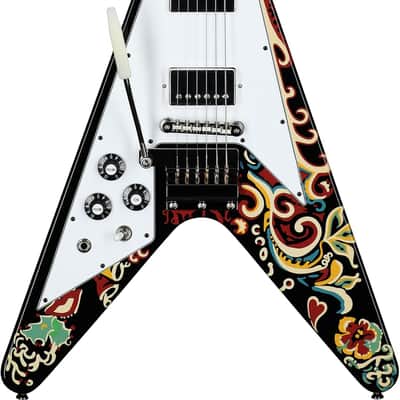 Epiphone Jimi Hendrix "Love Drops" Flying V Electric Guitar, Left-Handed (with Case) imagen 2