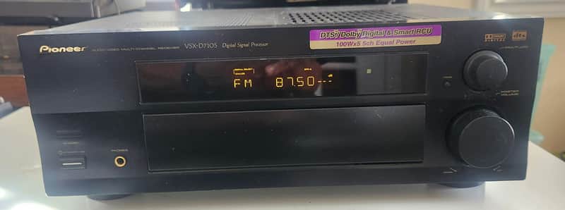 Pioneer Pioneer VSX-D710S Audio/Video Multi-Channel Receiver 90s - Black metal image 1