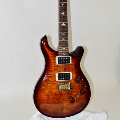 2015 PRS P24 Custom 24 Piezo Electric Guitar -  Black Gold Burst image 2