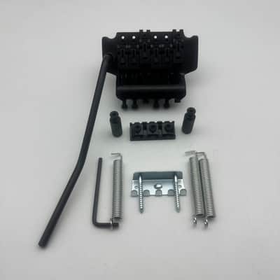 Black Left Handed Guitar Double Locking Tremolo Bridge System image 1
