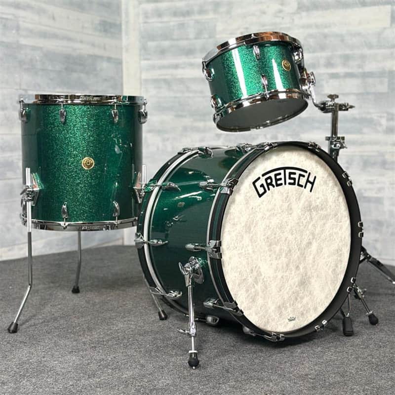 Gretsch Broadkaster 3pc Drum Set 22/12/16 Cadillac Green Sparkle - DCP Exclusive! image 1