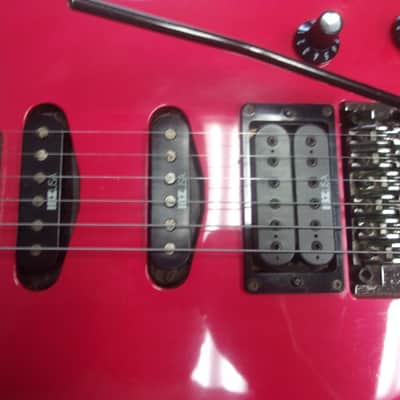 Excellent 1987 Ibanez 540P Roadstar Pro Japan Magenta Solidbody Electric w/ Case image 5