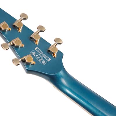 Ibanez Iceman 6 String Electric Guitar w/Bag - Antique Blue Metallic (IC420ABM) image 5