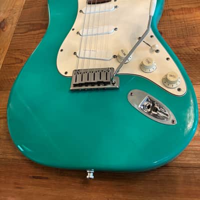 Fender Strat Plus Lace Sensors TBX Wilkinson Sperzels 1988 - Bahama Green image 1