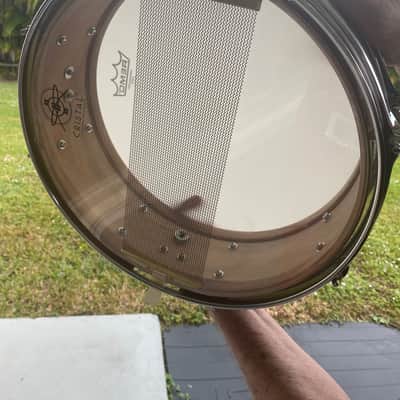 Dunnett/Stanton Moore Spirit of New Orleans snare drum Acacia 14 X 4.5 Unique hardware/adjustable Air vent and Throw-Off image 10