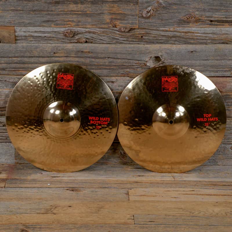 Paiste 15" 2002 Wild Hi-Hat Cymbals (Pair) 1980 - 2011 image 1