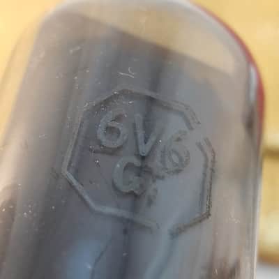 RCA 6V6GT tNOS AT1000 TESTED Vacuum Tube greyglass black plate Beam Power 6V6 1945-1958 image 4