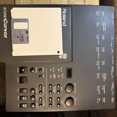 Roland SD-35 SD-35 Sound Canvas MIDI Player / GS GM Module mid-80s - Aluminum/metal image 2