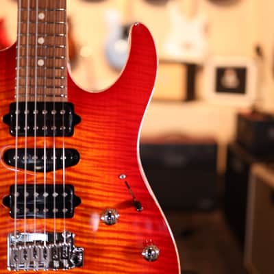 Suhr Modern Plus Electric Guitar - Fireburst 5685 image 4