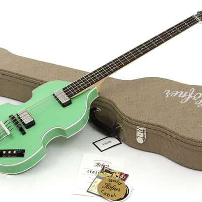 Hofner 500/1 Gold Label Violin Bass Surf Green B-Stock image 2