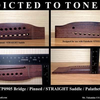 CUSTOM ORDER part request for / Takamine Pro Series TP0905 Bridge / STRAIGHT Saddle image 2