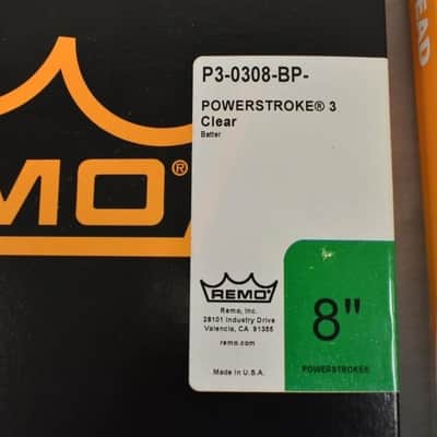Set of 2 Remo Powerstroke P3 Clear Drumhead 8" image 2