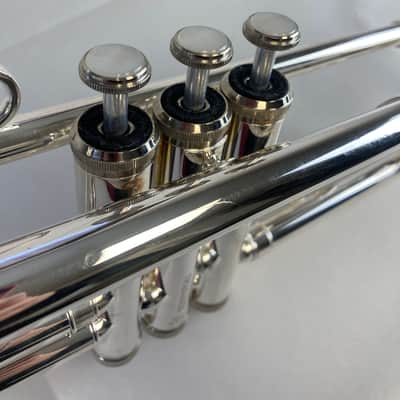 Blessing BTR-1460 Bb Trumpet – Silver-Plated – Intermediate Model – Excellent Condition – w/ Case SM#3632 image 12